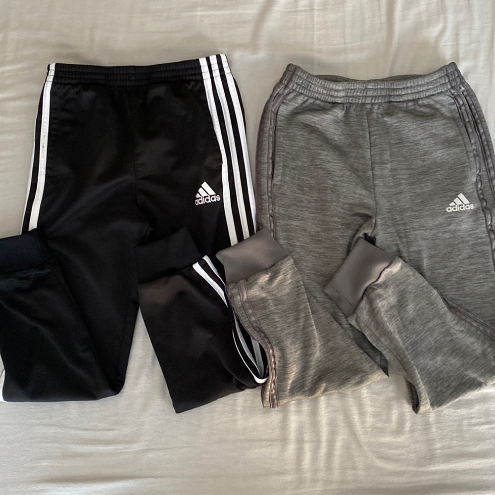 Boys Adidas Focus Jogger pants. Qty:2. Sz 7